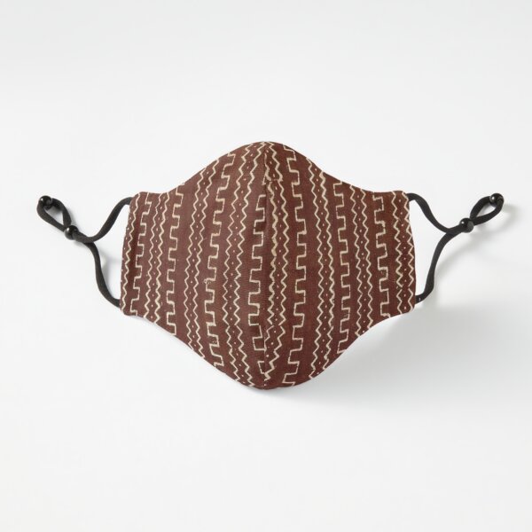 Cinnamon Brown Mudcloth 01 Fitted 3-Layer