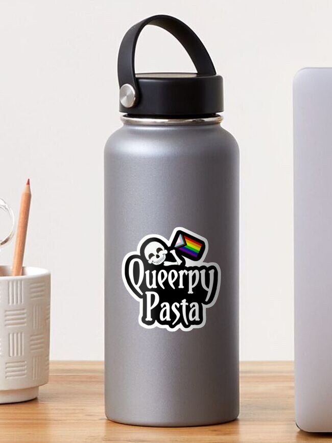 Thumbnail 1 of 3, Sticker, Queerpypasta Logo designed and sold by Queerpypasta.