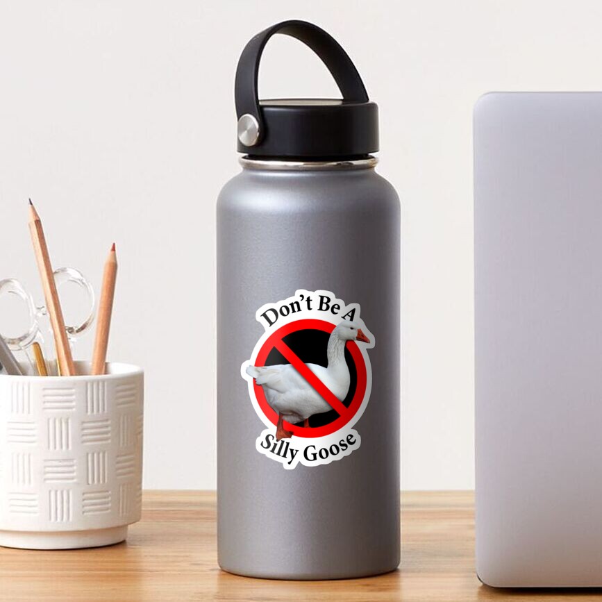 Don't Be A Silly Goose - Don't be Stupid Sticker