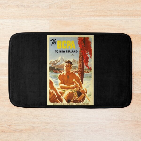 Item preview, retro classic Fly BCPA to New Zealand poster designed and sold by CorasPosters.