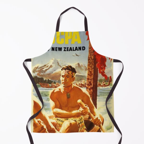 Item preview, retro classic Fly BCPA to New Zealand poster designed and sold by CorasPosters.
