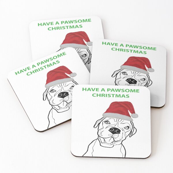Item preview, Boxer Pawsome Christmas design - Dog Christmas design designed and sold by IslesArt.