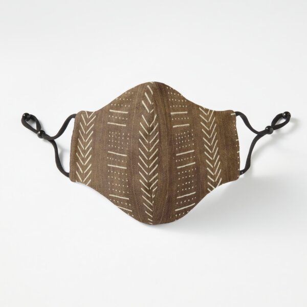 Cinnamon Brown Mudcloth 02 Fitted 3-Layer