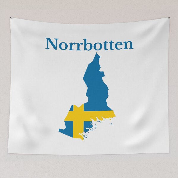 Item preview, Norrbotten Province Map, Swedish Province, Sweden. designed and sold by marosharaf.