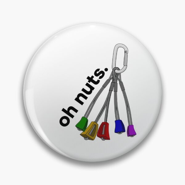 Item preview, Trad Rock Climbing Nuts Funny Quote - 'oh nuts.' designed and sold by Seth's Tees.