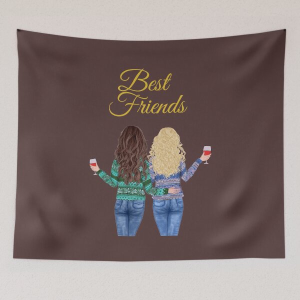 Item preview, Two Pretty Best Friends designed and sold by SunfullyYours.