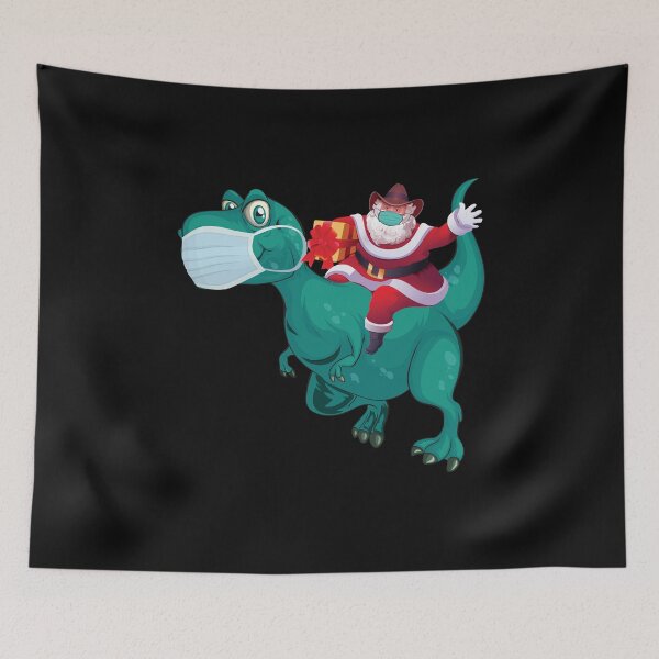 Item preview, Santa Riding Dinosaur With Masks designed and sold by Alpha555.