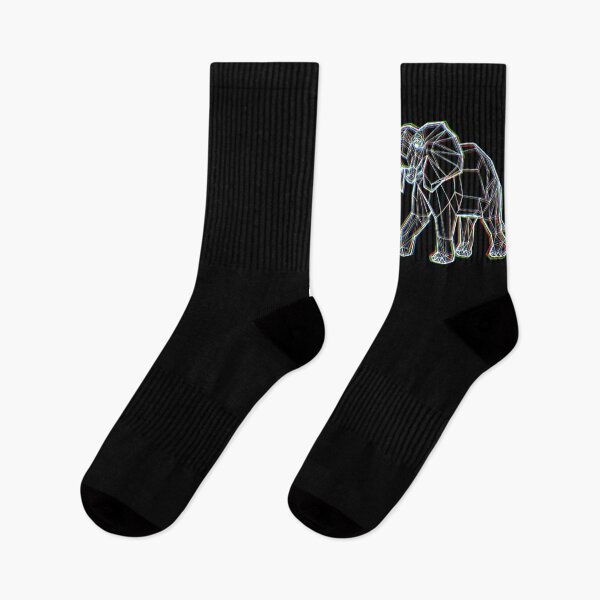 Item preview, Polygon Art Elephant Glitch designed and sold by RAWWR.