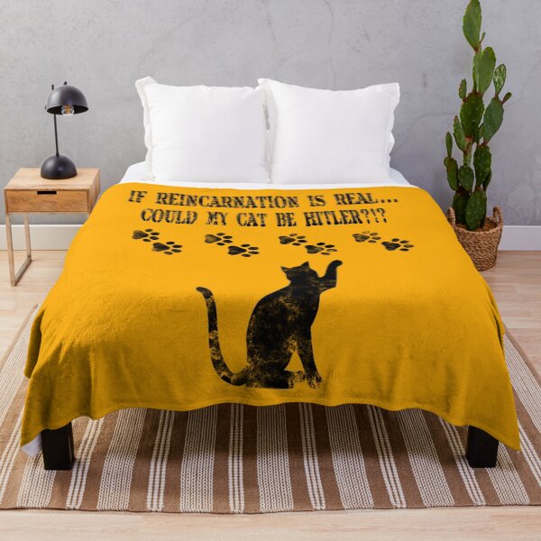 Item preview, If reincarnation is real...could my cat be Hitler?!? designed and sold by shaynetwright.