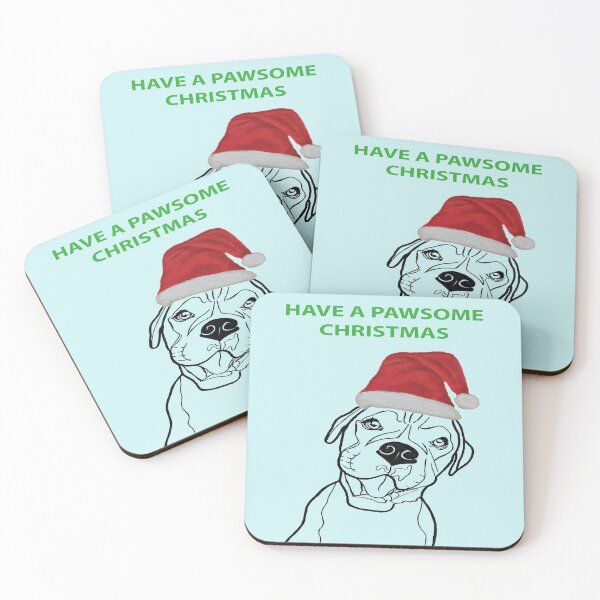 Item preview, Boxer Pawsome Christmas design - Dog Christmas design designed and sold by IslesArt.