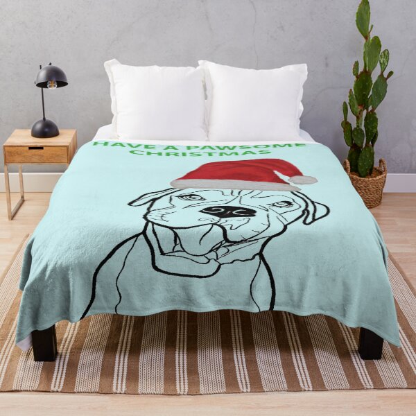 Item preview, Boxer Pawsome Christmas design - Dog Christmas design designed and sold by IslesArt.