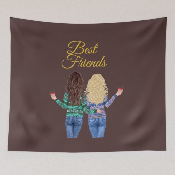 Item preview, Two Pretty Best Friends designed and sold by SunfullyYours.