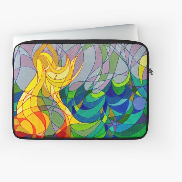 Mermaid on a rock Laptop Sleeve