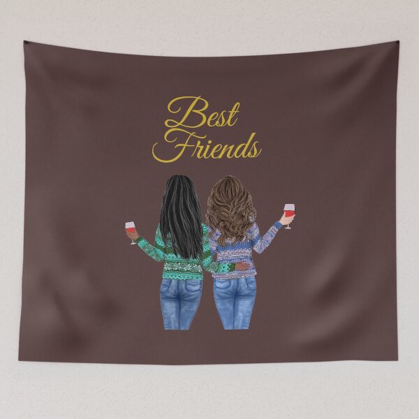 Item preview, Two Pretty Best Friends designed and sold by SunfullyYours.