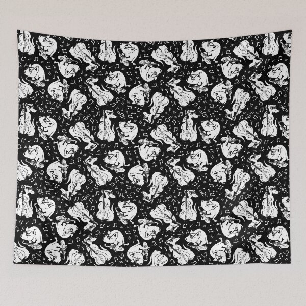 Item preview, Musicians Pattern - Black designed and sold by Jared Hart.
