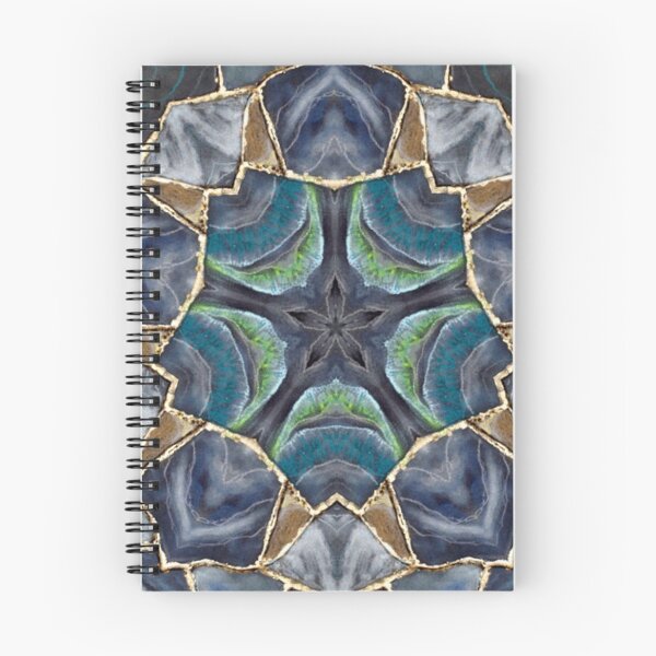 Item preview, Kalifornia Kalidoscope / Abstract / Blue Green / Kintsugi Art / Ocean Blue / Sea Green Mandala designed and sold by artenvironments.