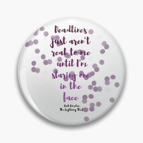Item preview, deadlines designed and sold by inkandmadness.