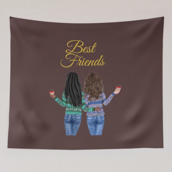 Item preview, Two Pretty Best Friends designed and sold by SunfullyYours.