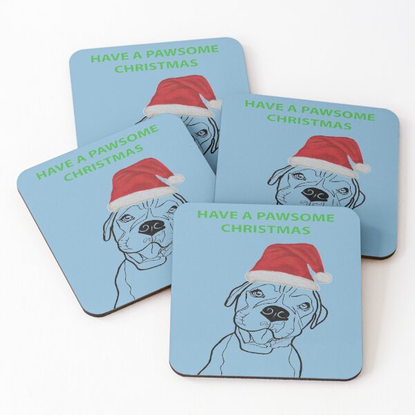 Item preview, Boxer Pawsome Christmas design - Dog Christmas design designed and sold by IslesArt.