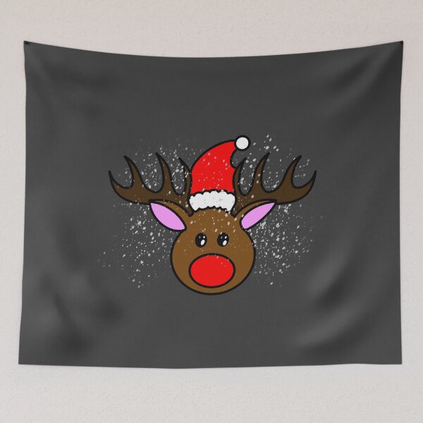 Item preview, Colorful Christmas caribou in the snow designed and sold by BV-creas.