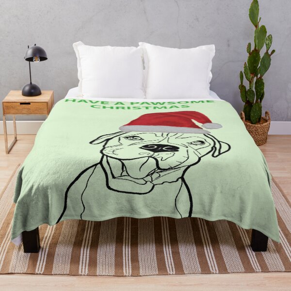 Item preview, Boxer Pawsome Christmas design - Dog Christmas design designed and sold by IslesArt.