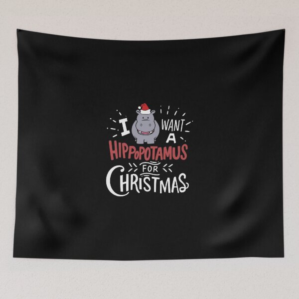 Item preview, I Want A Hippopotamus For Christmas - Funny Christmas Gift designed and sold by GoldenDov.