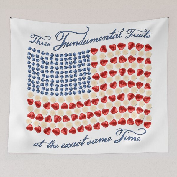 Item preview, Hamilton | Three Fundamental Fruits at the Exact Same Time | blue script designed and sold by hailish.