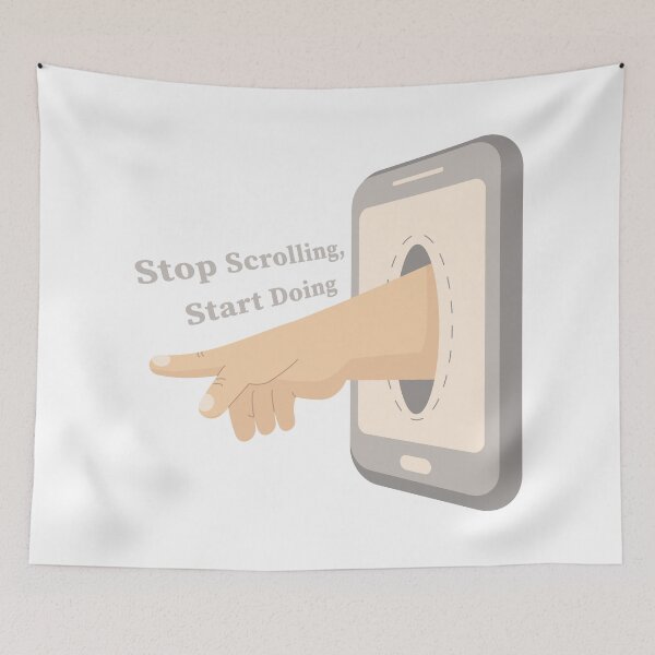 Item preview, Stop Scrolling, Start Doing designed and sold by Iryna Pakhomova.