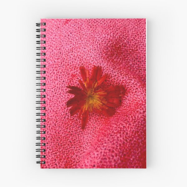 Item preview, Red Yellow Flower on a Pink Cloth designed and sold by ArtByMadelene.