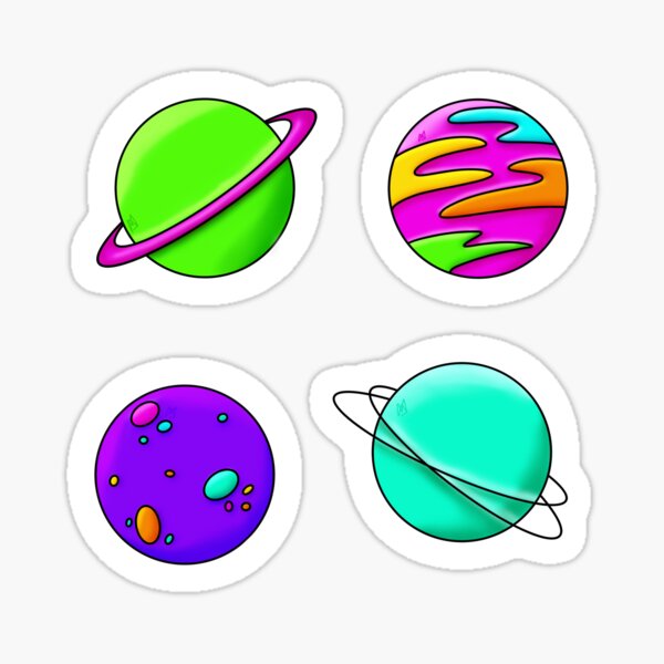 Bright Planets Sticker