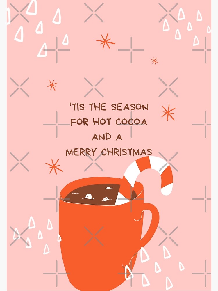 Hot Chocolate Mugs Christmas Cocoa Envelope, Santa Party Favors, Gift Card  Holder 