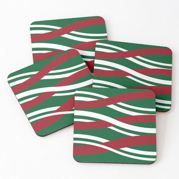 Item preview, Red, White, Green Interlocking Waves designed and sold by PSCSCo.