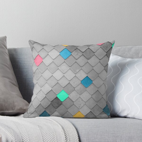 Item preview, Colourful  tiles on monochromic background designed and sold by Julia Rudens.