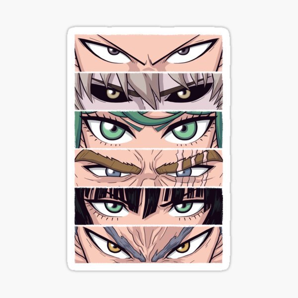 One Punch Eyes Sticker