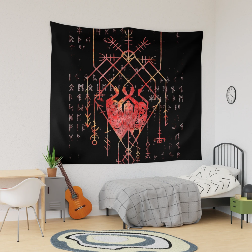 The Norns - Norse Goddess of Fate Tapestry for Sale by MythicComicsArt |  Redbubble
