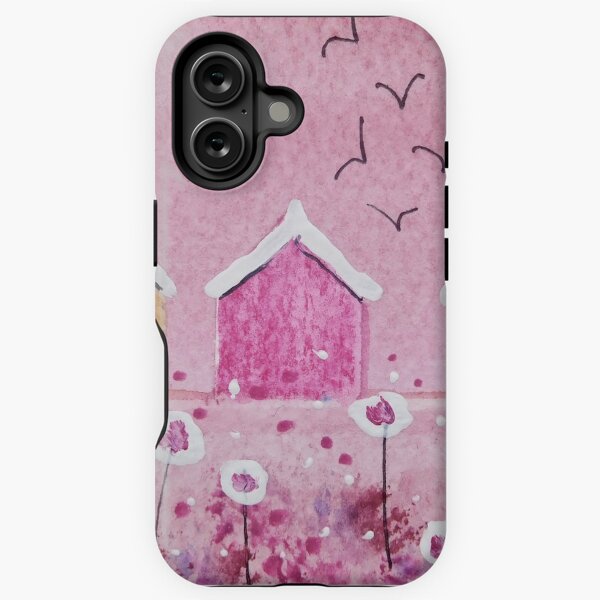 Item preview, Pink Beach Huts designed and sold by FrancesArt.