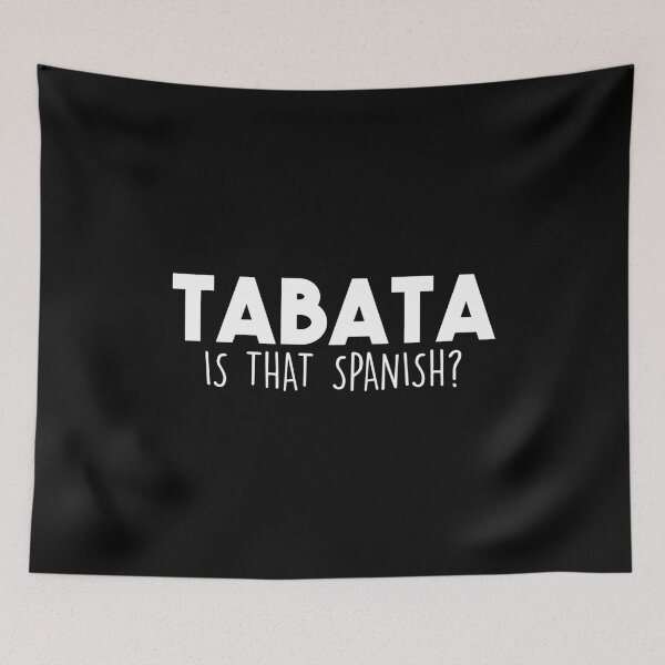 Item preview, Tabata Spanish Funny Gift for Men Fitness designed and sold by Nessshirts.