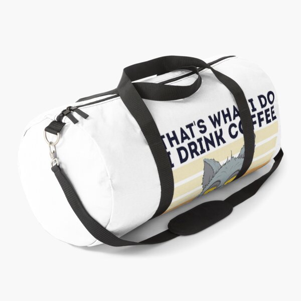 Item preview, That's What I Do I Drink Coffee I Hate People And I Know Things Cat Lover Gifts i love coffee colours background designed and sold by Mr Wolf.