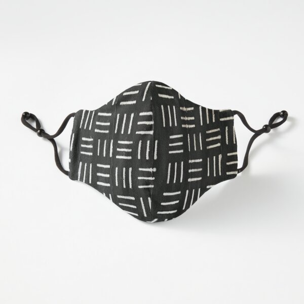 B&W Mudcloth 08 Fitted 3-Layer