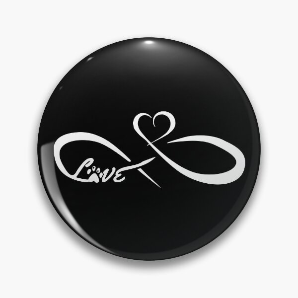 Item preview, infinite heart love dog cat paw designed and sold by TShirtsByMs.