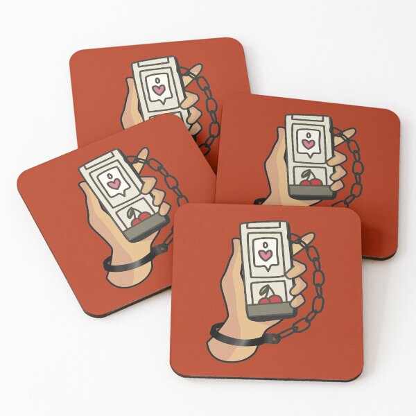 Item preview, Phone Addict Comic Hearts, Likes, Responsible tech, Tech Product design, UX UI design, Digital experiences, Phone, Chained, Cartoon designed and sold by ruepix.