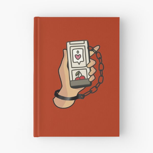 Item preview, Phone Addict Comic Hearts, Likes, Responsible tech, Tech Product design, UX UI design, Digital experiences, Phone, Chained, Cartoon designed and sold by ruepix.