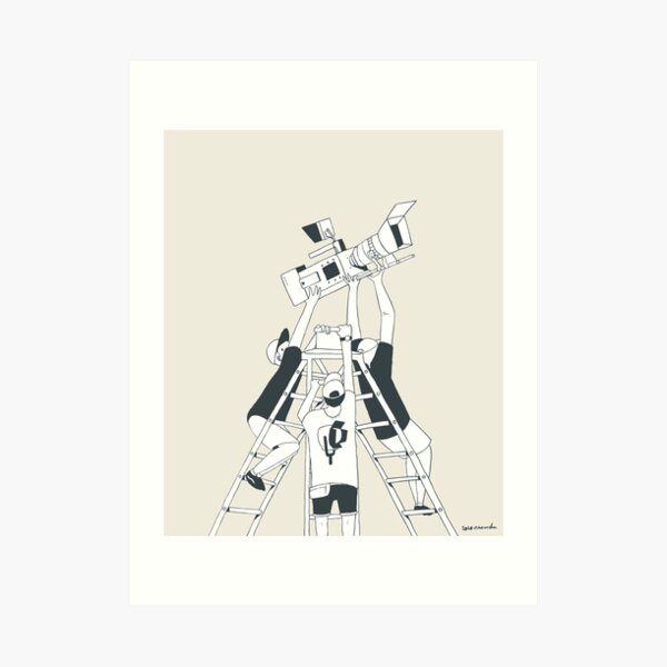 Ladder Tripod Art Print