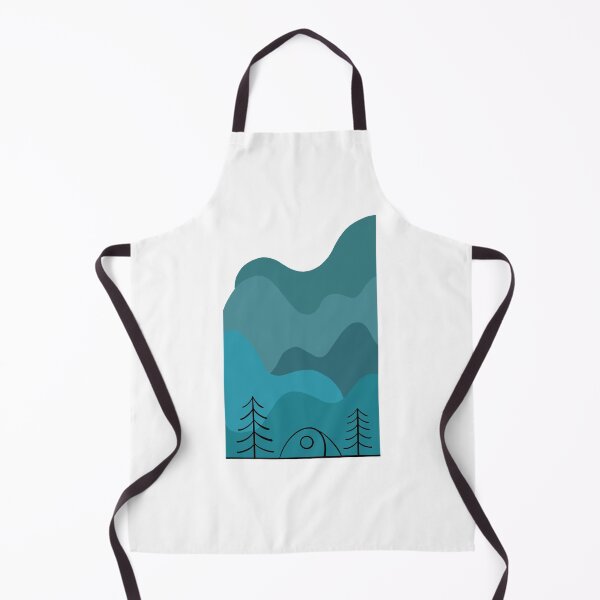 Item preview, Line Drawing of Mountains, Tent and Trees designed and sold by kbracey-meraki.