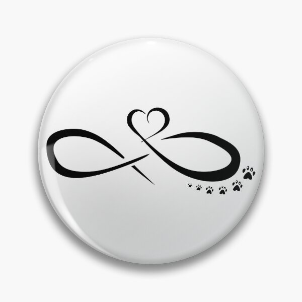 Item preview, infinite heart paw trail designed and sold by TShirtsByMs.