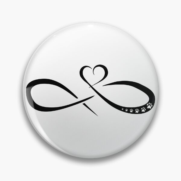 Item preview, infinite heart paw trail designed and sold by TShirtsByMs.