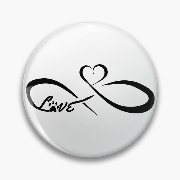 Item preview, infinite heart love dog cat paw designed and sold by TShirtsByMs.