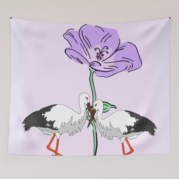 Item preview, * Storks & flower * designed and sold by Berezabella.
