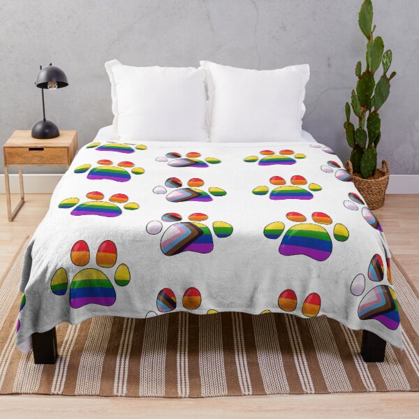 Item preview, Progress pride paw designed and sold by mangajag.