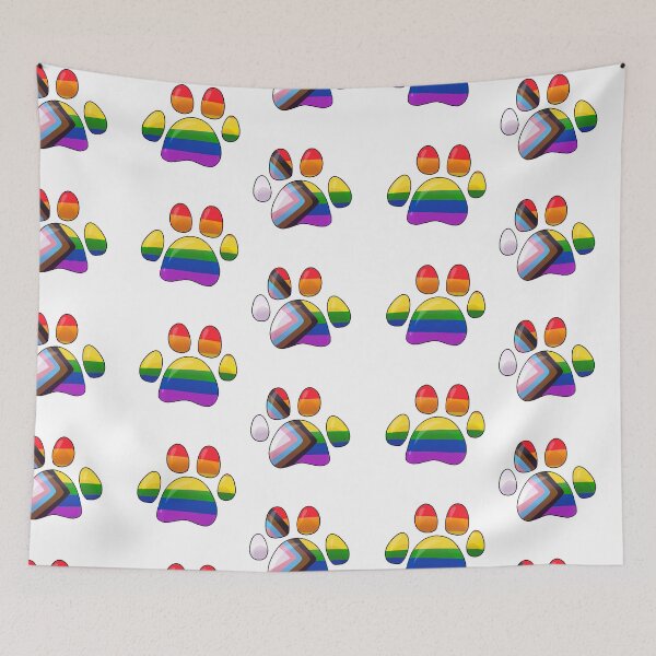 Item preview, Progress pride paw designed and sold by mangajag.